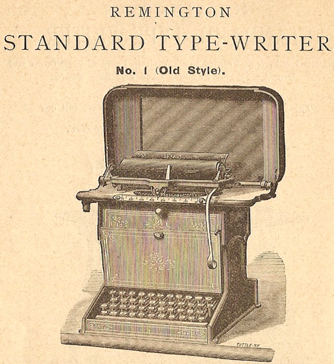 Vieille machine à écrire Remington